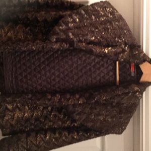 Alice Olivia jacket in Brown/Gold Tones.
